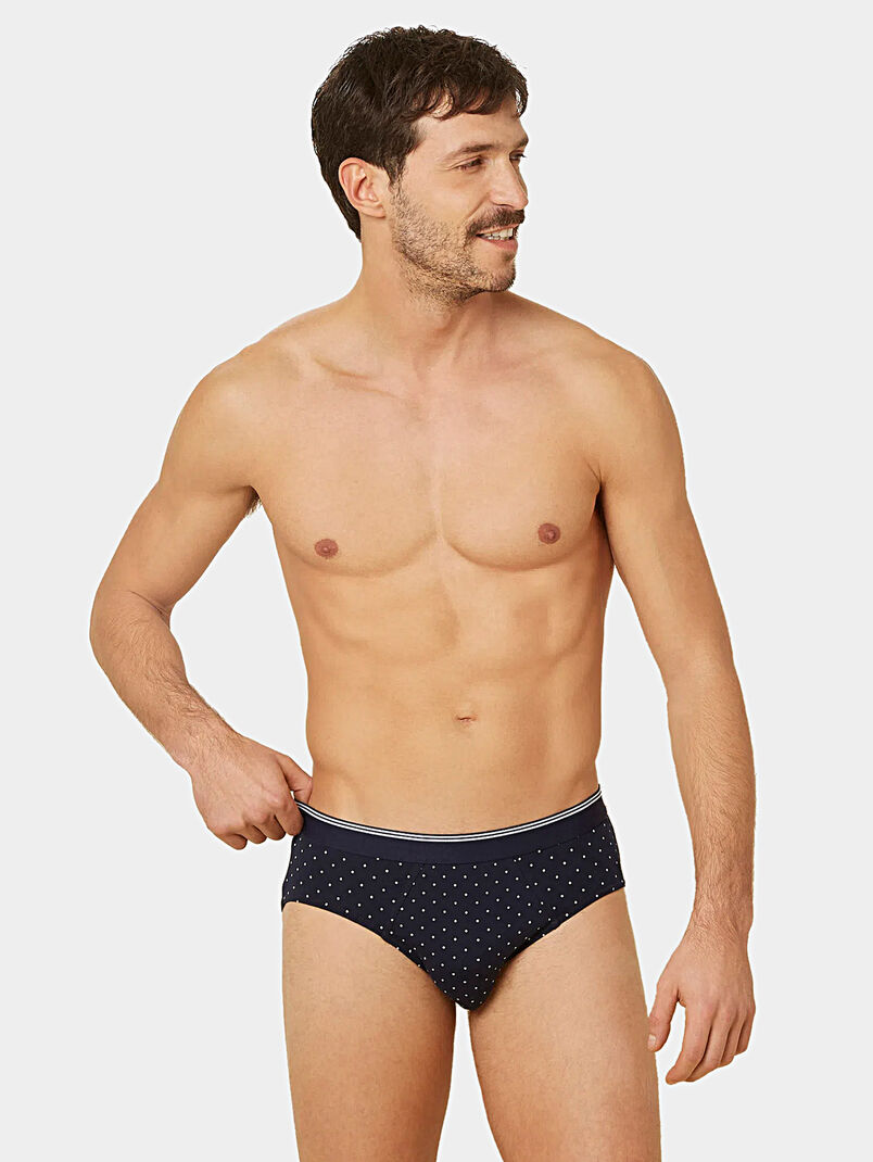Blue polka dot briefs - 3