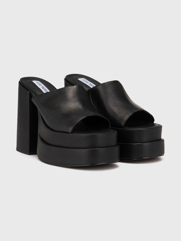 CAGEY black heeled sandals - 2