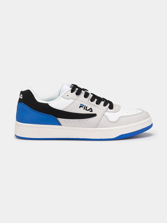 Pantoffi sport din piele ARCADE CB cu accente albastre - 1