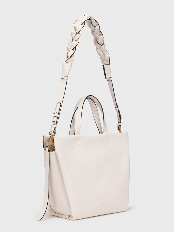 Leather bag with grainy texture - 2