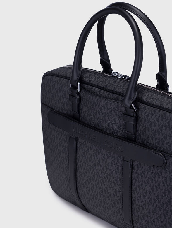 Laptop bag with monogram logo print - 6