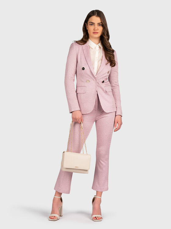 Pink jacket with gold buttons - 2