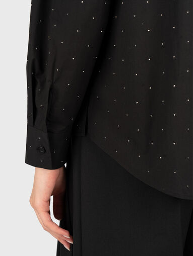 SILVIA HOTFIX black shirt - 4