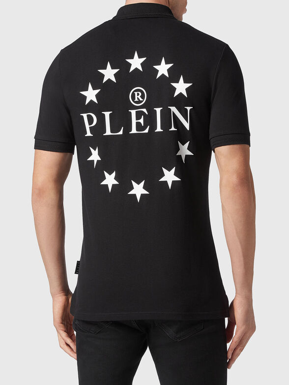 STARS black polo shirt with contrasting print - 2