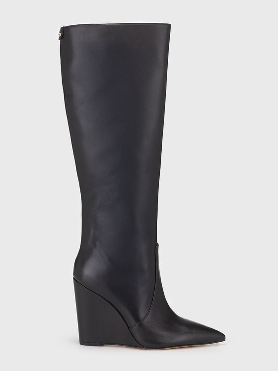 ISRA black leather boots - 1