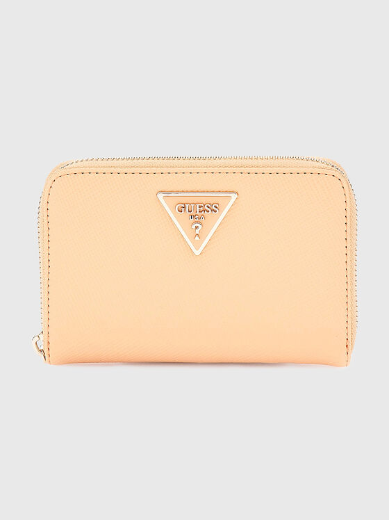 Portofel LAUREL bej cu accent logo - 1