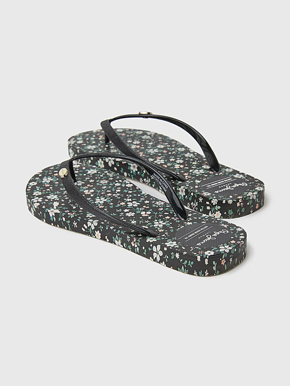 RAKE GARDEN NIGHT slippers with print - 3