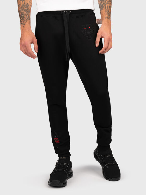 JS010 sports pants with embroidery - 1