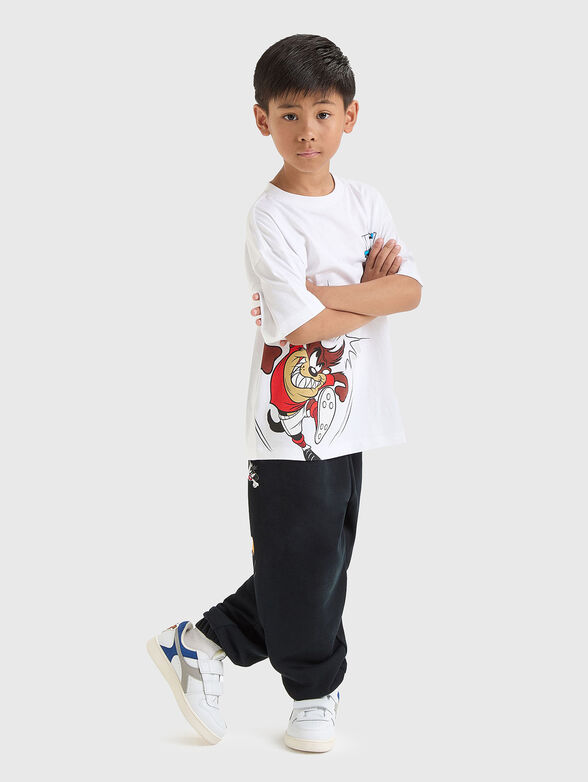 White T-shirt with  print - 2