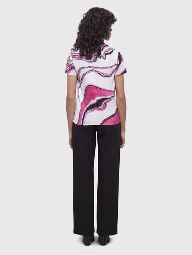Cotton T-shirt with print - 3