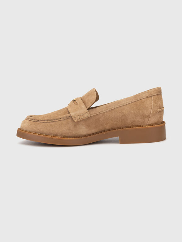 EDEN suede loafers with logo - 4