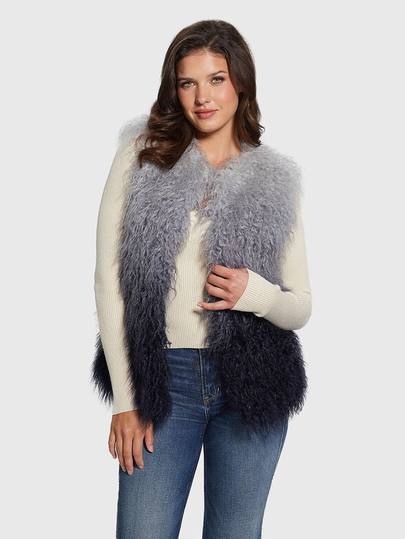 CRISTINA DEGRADE eco fur vest - 4