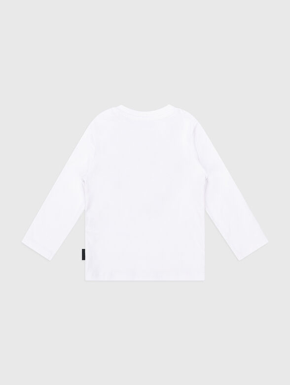 Contrasting logo print blouse - 2