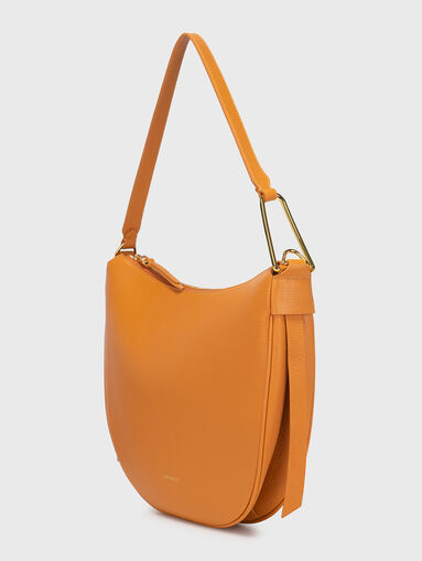 Black hobo bag with metal accent - 3
