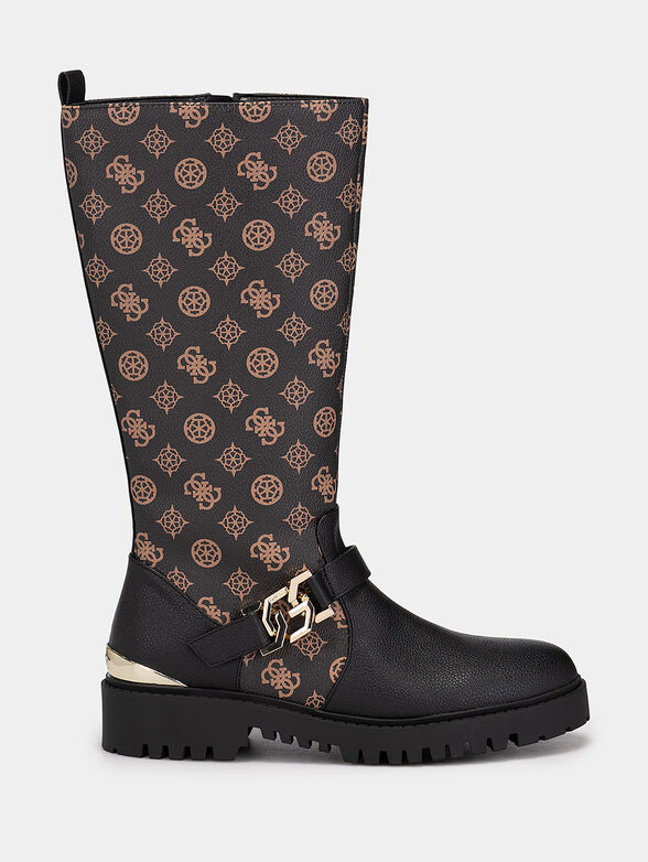 ORYN faux leather boots with 4G logo print - 1