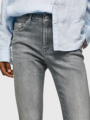 REGENT grey jeans with washed effect - 4
