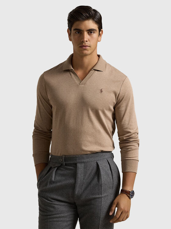 Brown polo shirt - 1