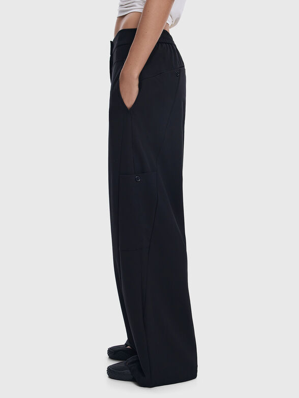 Straight trousers with elastic waist - 2
