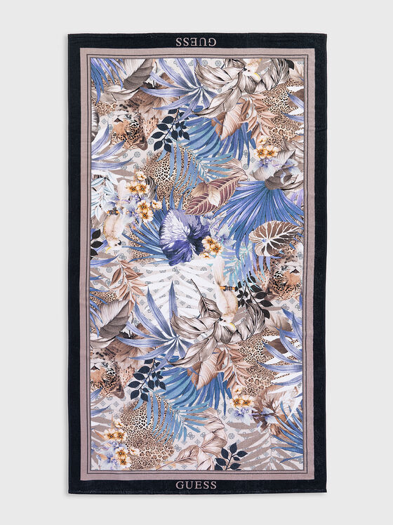 Prosop de plajă cu imprimeu floral - 1