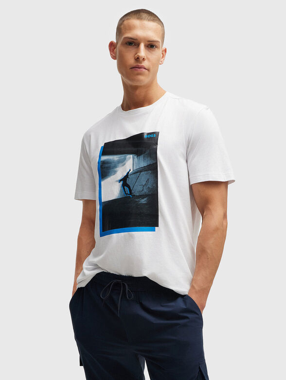 Printed cotton T-shirt - 1
