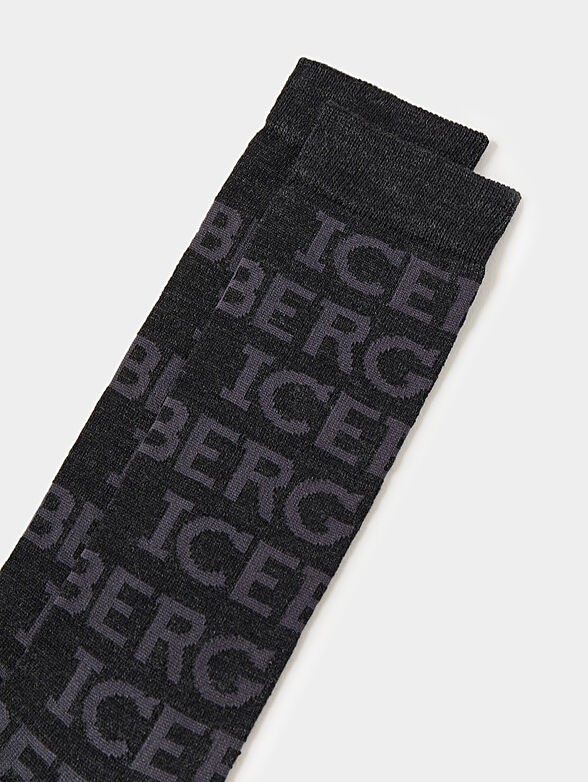 Socks with logo print - 3