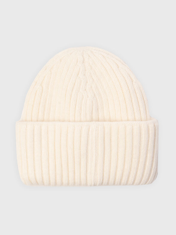 Wool blend hat with logo  - 2