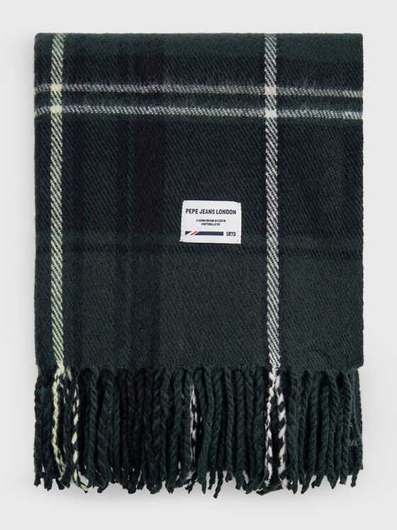 GUS scarf with checked print - 1