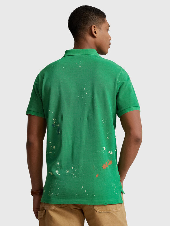 Cotton Polo-shirt with art print - 3