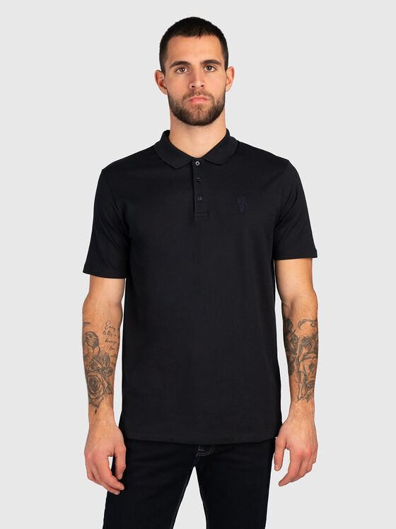 Polo shirt in black color - 1