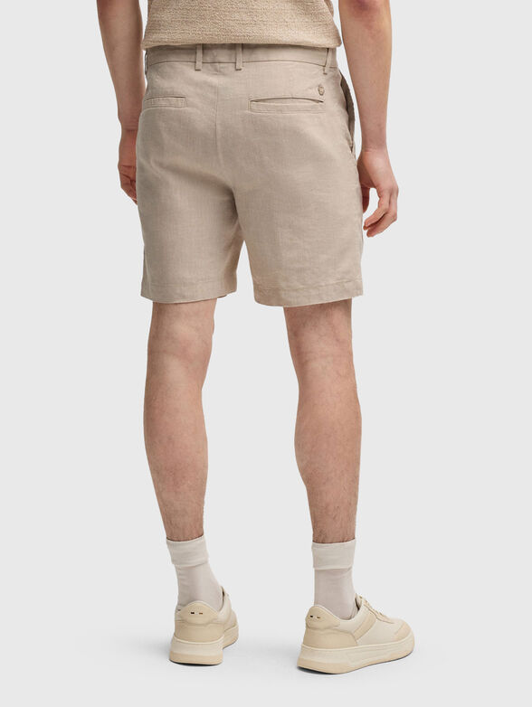 Linen shorts with ties - 2
