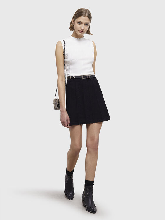 Knitted mini skirt - 1