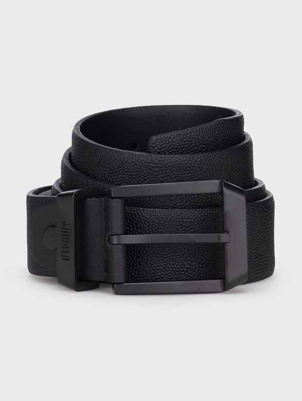Leather belt in black  - 1