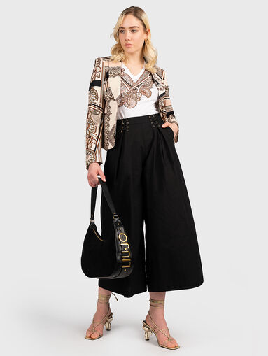 Cropped jacket with multicoloured print - 5
