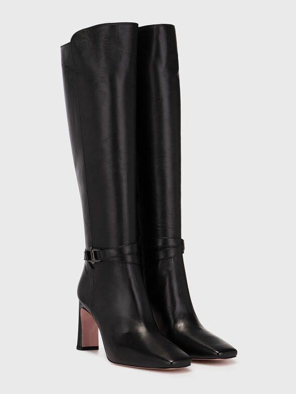 BELLA 02 leather black boots  - 2