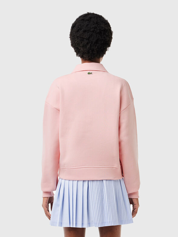 Collar sweatshirt in pink - 3