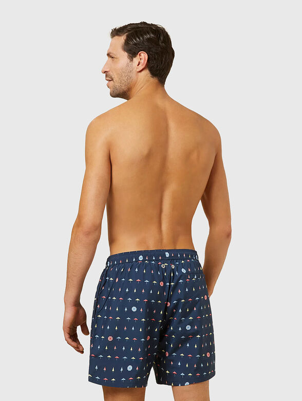 SEA BREEZE dark blue swimwear with print - 2