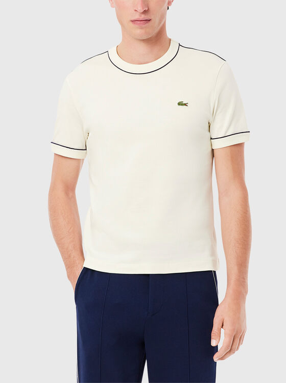 Tricou din bumbac cu logo - 1