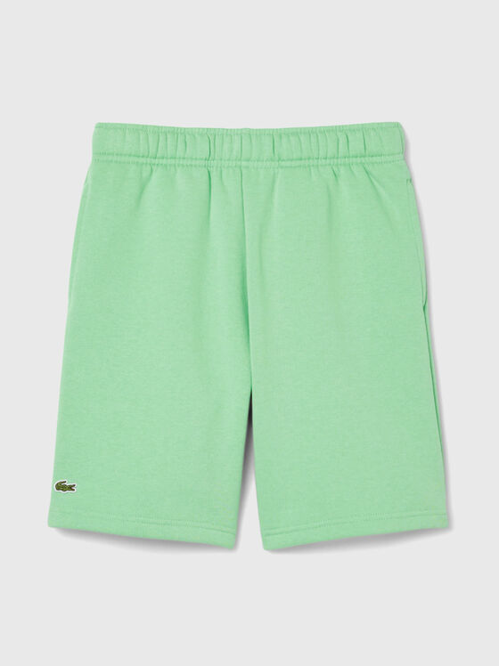 Pantaloni scurți sport cu broderie logo - 1