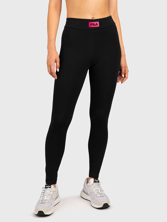 BAYONNE 7/8 black sports leggings - 1