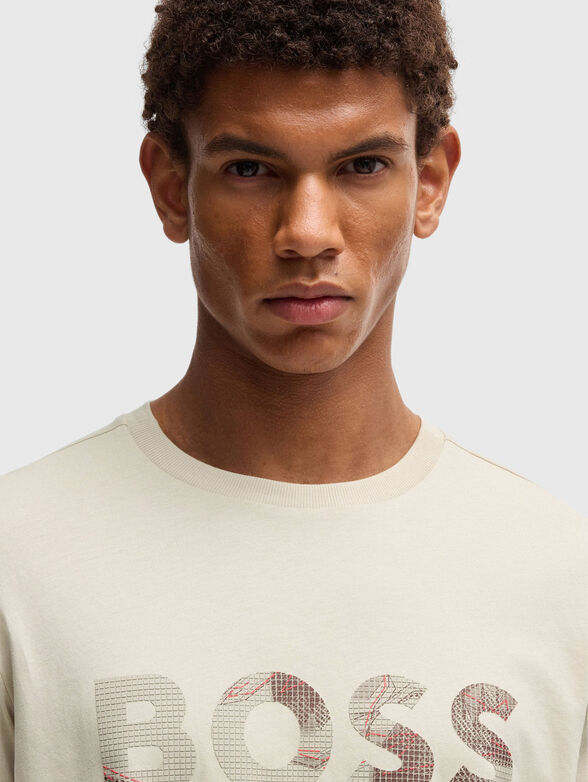 Cotton T-shirt with logo print - 4