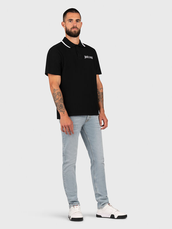 Polo-shirt with contrasting logo  - 2