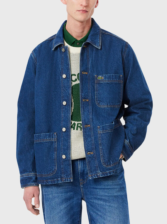 Cămașă din denim cu logo - 1