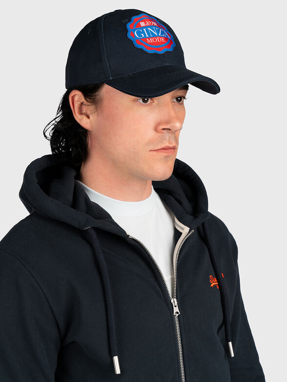 GMHA018 dark blue hat with patch - 2