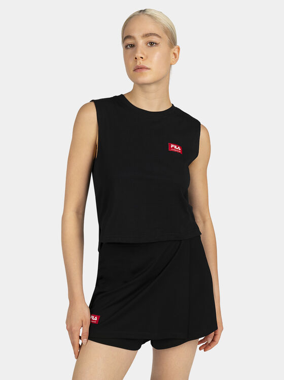 Top scurt TAGGIA cu detaliu logo contrastant - 1