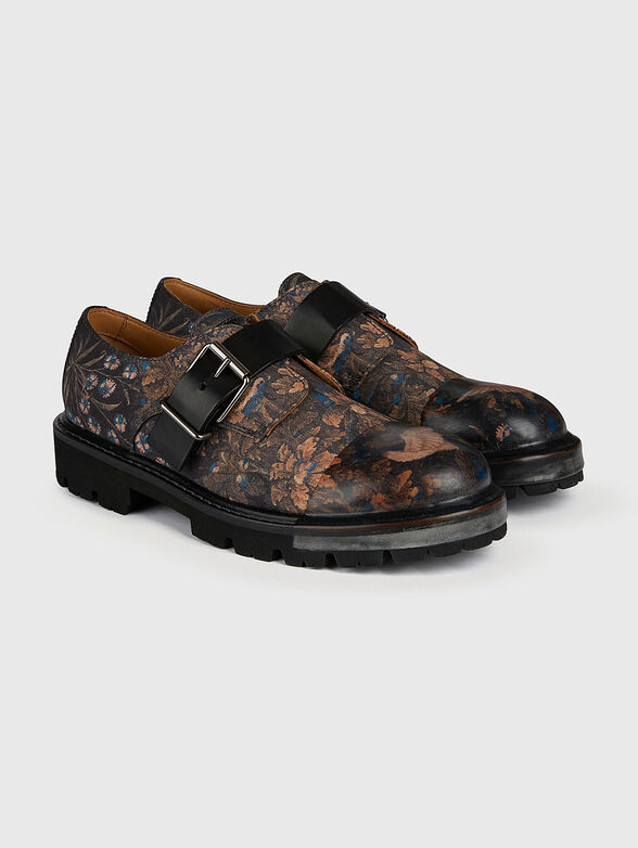 Derby shoes with floral print - 2