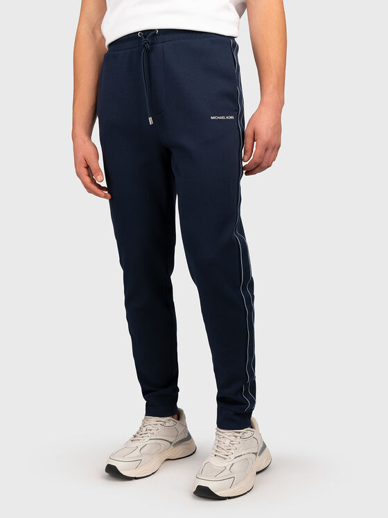 Pantaloni sport albastru închis - 1