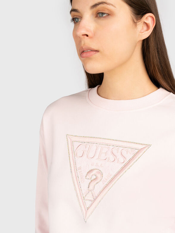 Sweatshirt with triangle logo embroidery - 4