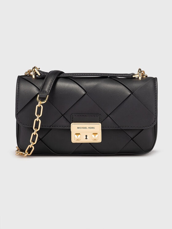 Leather crossbody bag with chain handle - 1