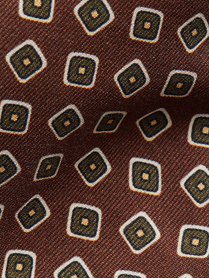 Silk tie with micro print - 3