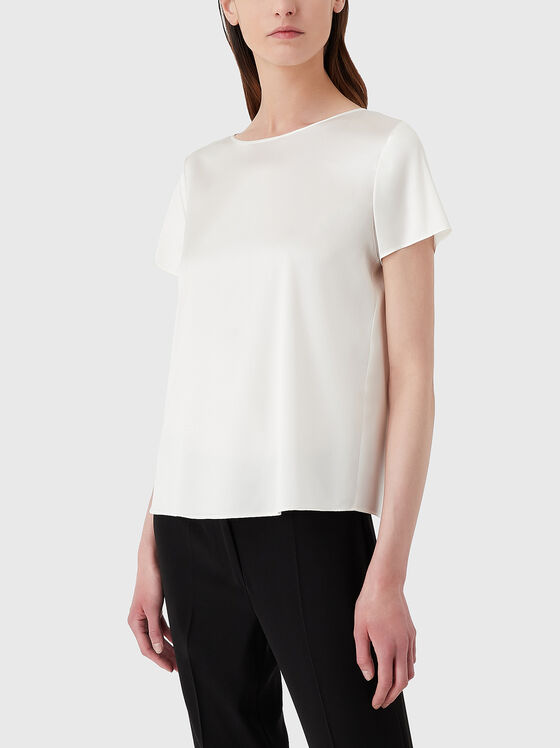 Tricou din amestec de mătase  - 1